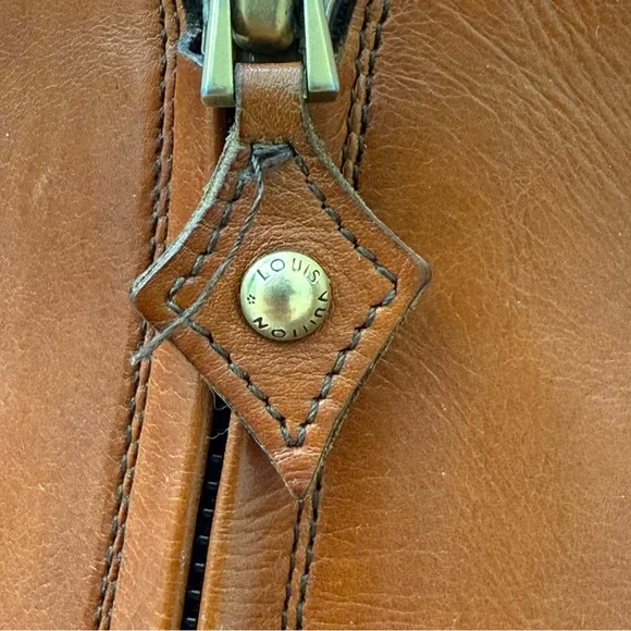 Louis Vuitton Cognac Beautiful Stitching Ankle Boots 38.5 - Picture 4 of 11